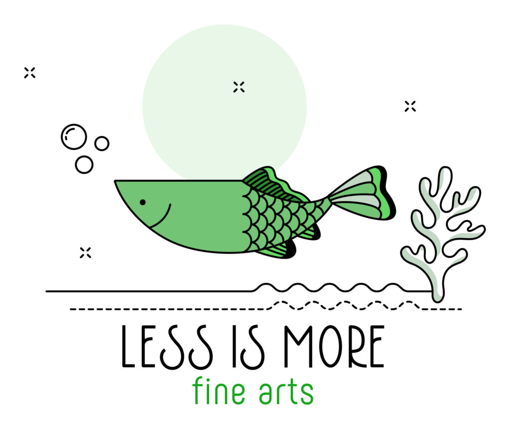 24-25 Fine Arts - Less is More Logo